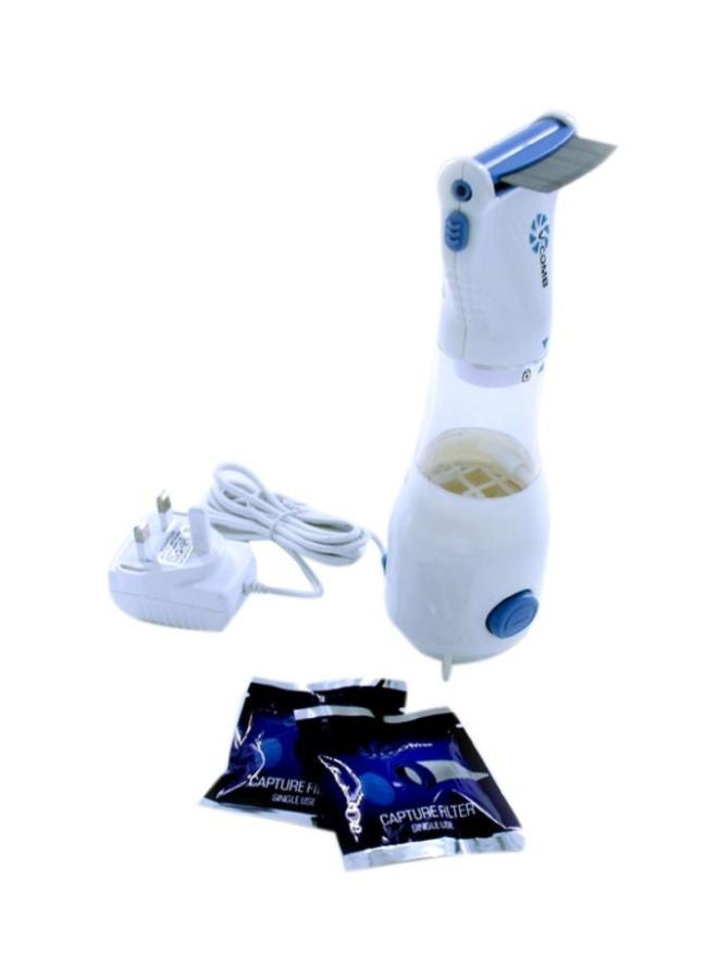 V-Comb Anti AllergIC Lice Treatment Electric Comb White And Blue  - Image 1