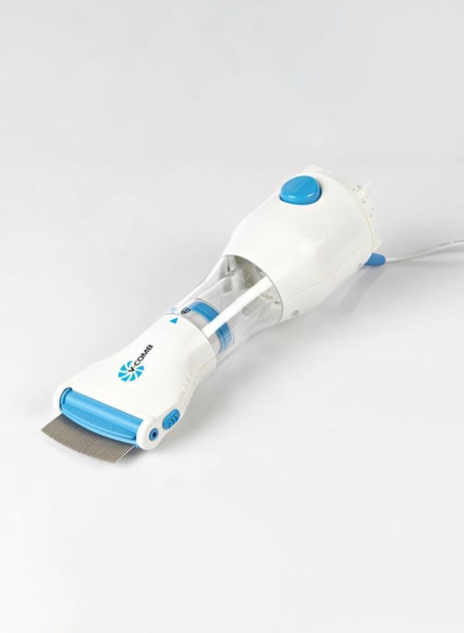 V-Comb Anti AllergIC Lice Treatment Electric Comb White And Blue  - Image 4
