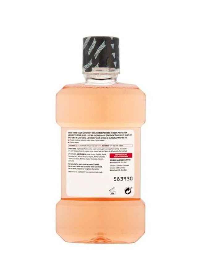 Listerine - Cool Citrus Antibacterial Mouthwash Orange 250ml - Image 1