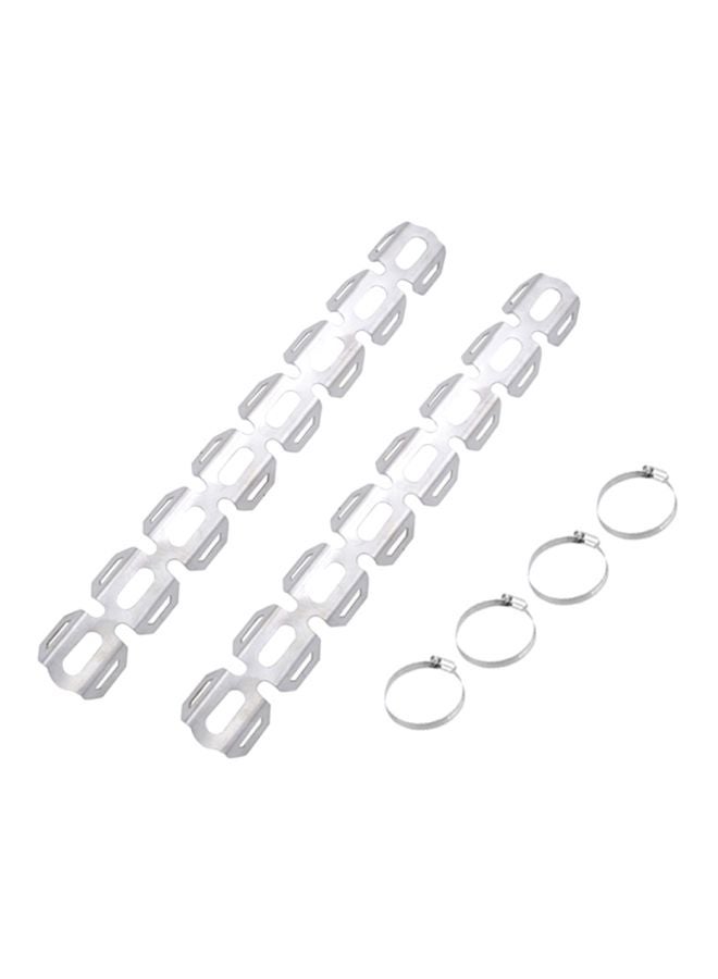Generic Motorcycle Exhaust Pipe Heat Shield And Hoop Set 
