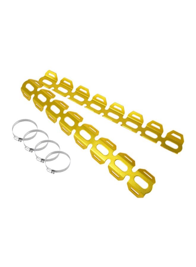 Generic Pair Of Exhaust Pipes Heat Shield With Tightening Hoop  - Image 2