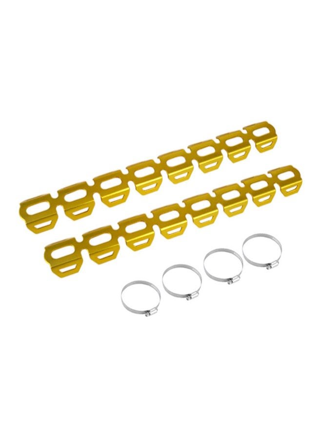 Generic Pair Of Exhaust Pipes Heat Shield With Tightening Hoop  - Image 3