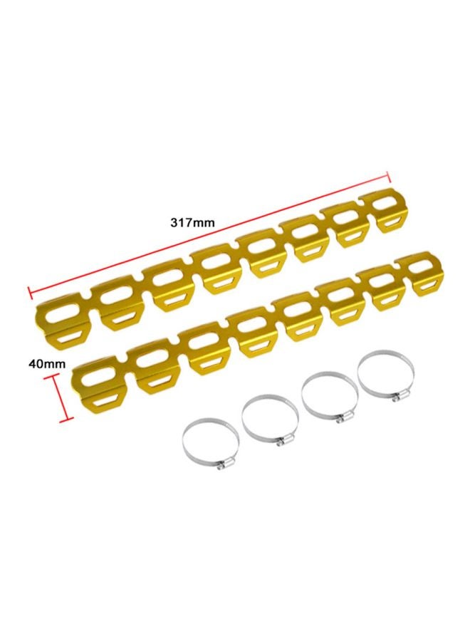 Generic Pair Of Exhaust Pipes Heat Shield With Tightening Hoop  - Image 4