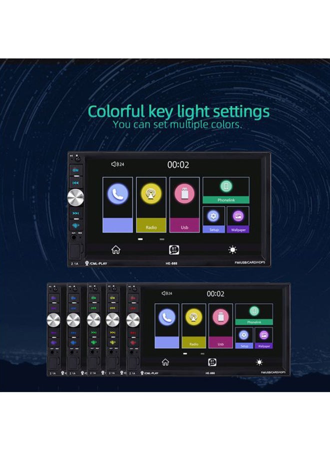 مشغل MP5 ستيريو يعمل بتقنية البلوتوث ومزود بشاشة سعوية - Image 4