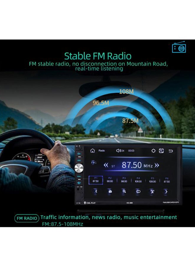 مشغل MP5 ستيريو يعمل بتقنية البلوتوث ومزود بشاشة سعوية - Image 5