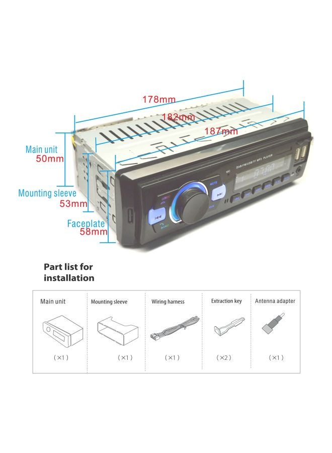 Bluetooth Car Audio Player