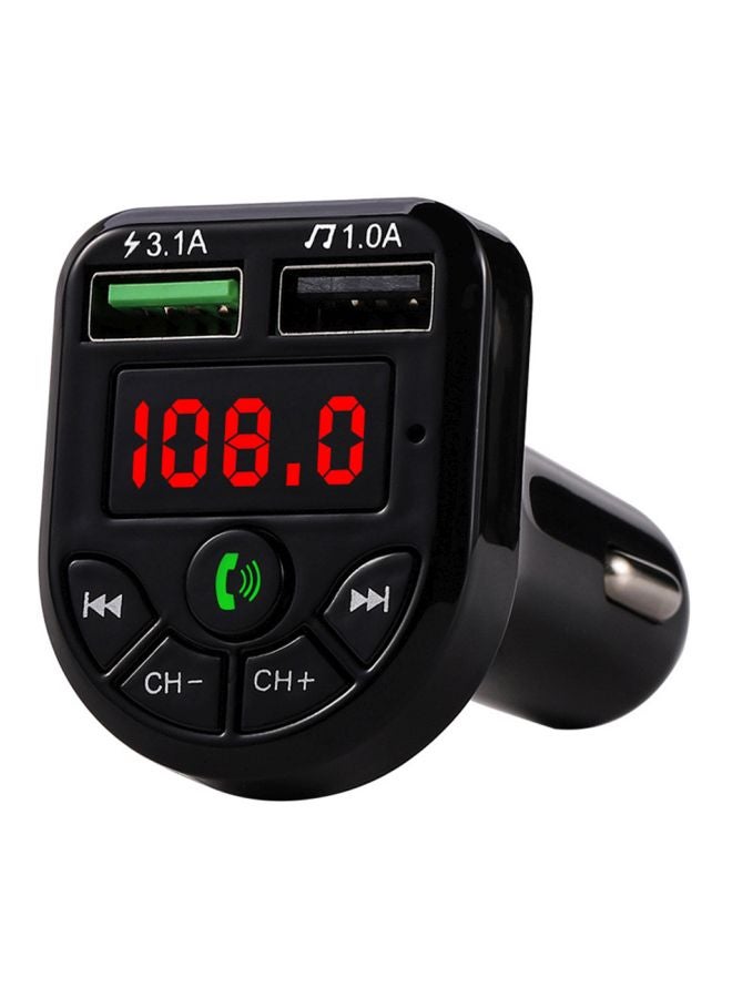 مُشغل MP3 للسيارة ويعمل بتقنية البلوتوث ومُزود بمنفذ شحن USB مزدوج - Image 1