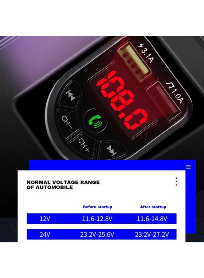 مُشغل MP3 للسيارة ويعمل بتقنية البلوتوث ومُزود بمنفذ شحن USB مزدوج - Image 5