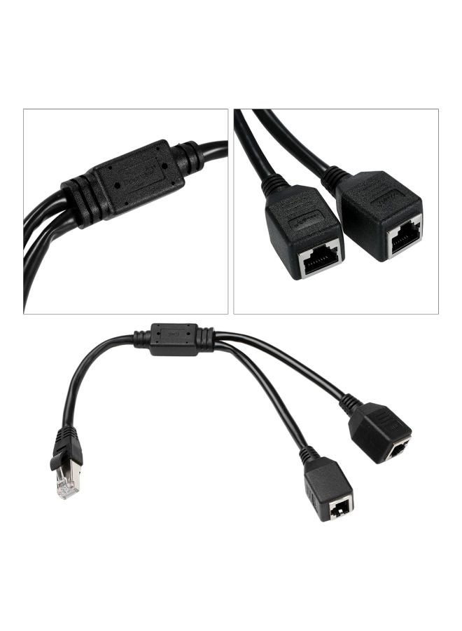 RJ45 Network Splitter Adapter Cable