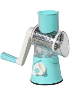 Multi-Function Drum Rotary Grater Blue/Clear/White 24.50 x 12.50 x 19cm