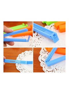 Generic 5-Piece Food Sealing Clips Bag Clips Keeping Clamp Sealer Multicolour 11.00 x 1.80cm  - Image 5