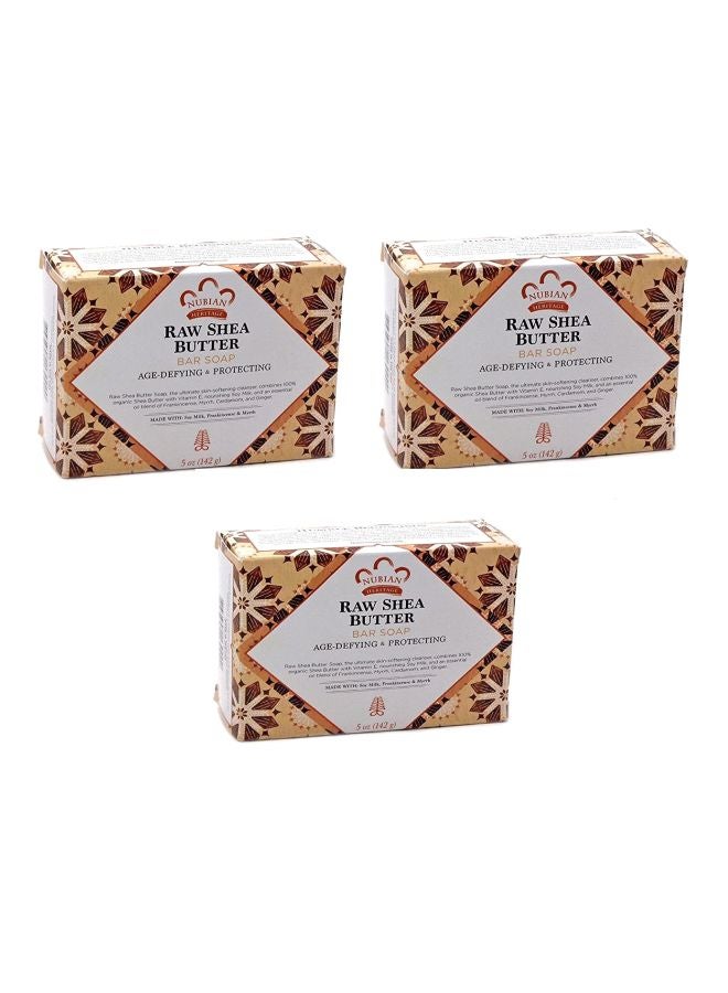 Nubian Heritage 3-Piece Raw Shea Butter Soap - Image 2