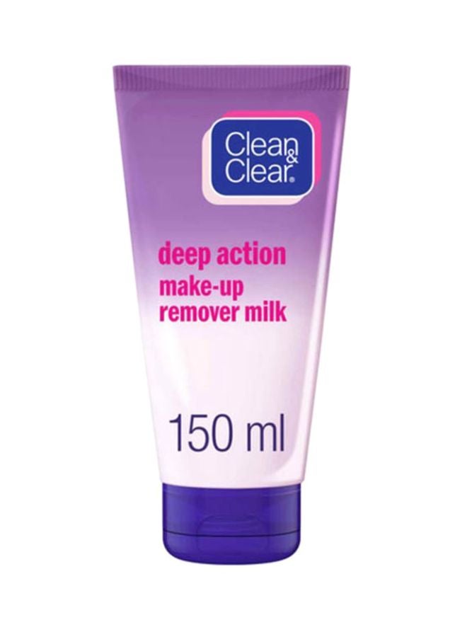 Clean & Clear - Deep Action Make-Up Remover Milk 150ml - Image 1