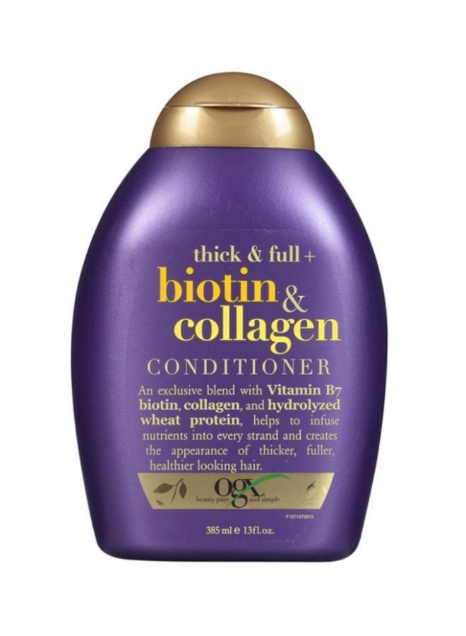 Ogx - Thick And Full Plus Biotin And Collagen Conditioner 385ml - Image 1