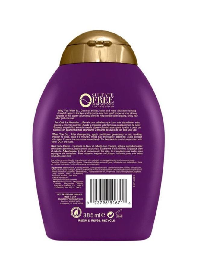 Ogx - Thick And Full Plus Biotin And Collagen Conditioner 385ml - Image 1