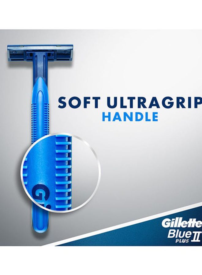 Gillette - Blue II Plus Mens Disposable Razors 10+4 Count - Image 1