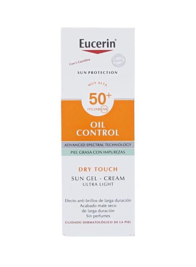 Eucerin Oil Control Sun Gel-Cream SPF50+ 50ml  - Image 2