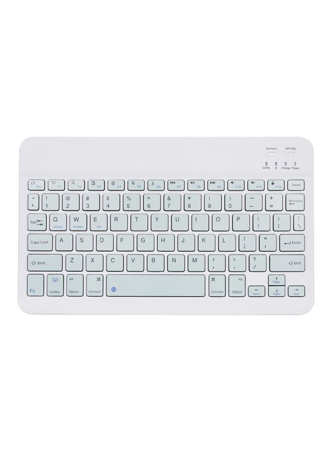 Generic - Wireless Bluetooth Keyboard White - Image 1