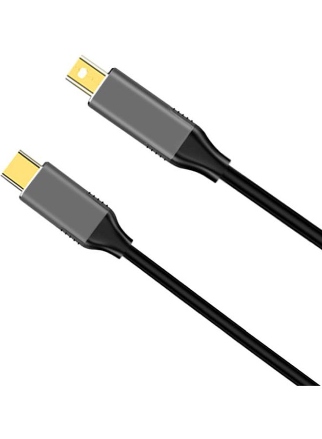 Generic - USB-C To Mini DisplayPort Adapter Black - Image 1