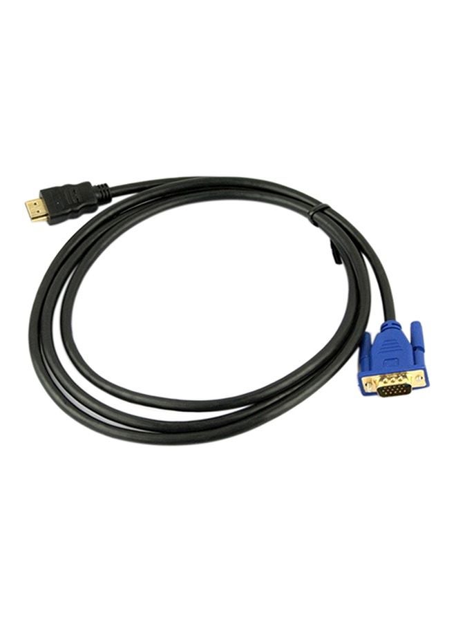 كابل من منفذ ذكر إلى منفذ VGA HD-15 ذكر أسود/أزرق/أصفر - Image 1