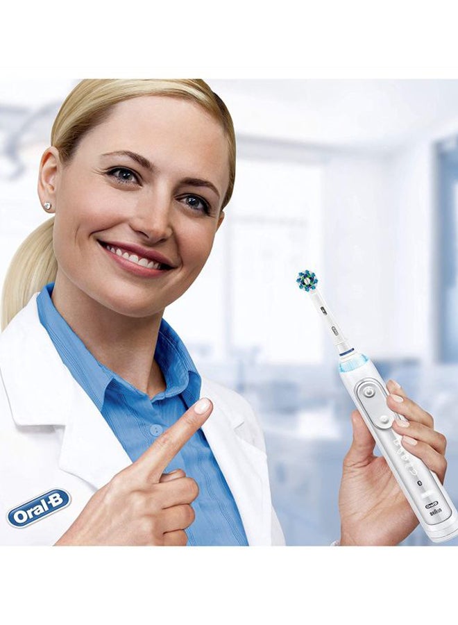 Oral-B - 2-Piece 3D White Replacement Heads Set White/Blue - Image 1