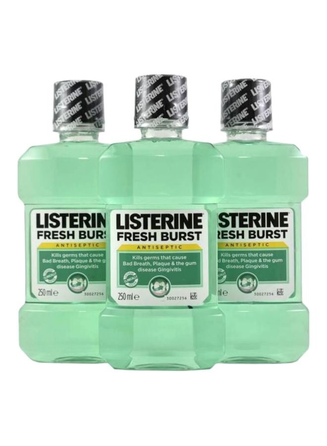 Listerine 3-Pack Fresh Burst Mouthwash 3x250ml  - Image 1