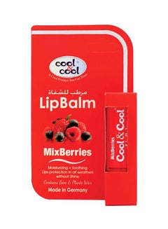 Cool & Cool Mix Berries with Shea Butter Lip Balm, 4.6g Red 4.6grams 