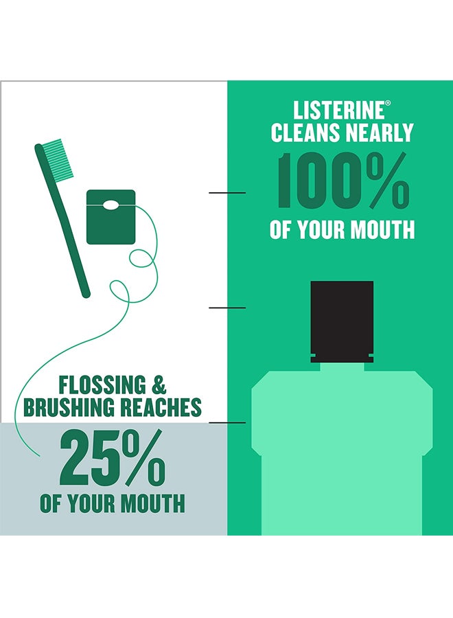 Listerine Pack Of 2 Freshburst Antiseptic Mouthwash Green 500ml  - Image 5