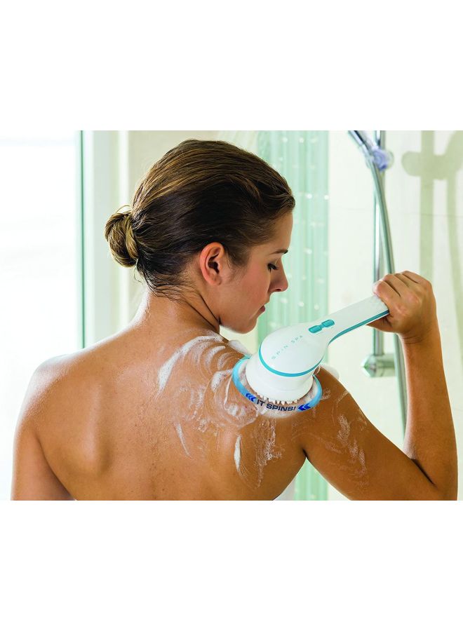 Spin Spa 5-In-1 Bathing Brush Kit White/Blue  - Image 3