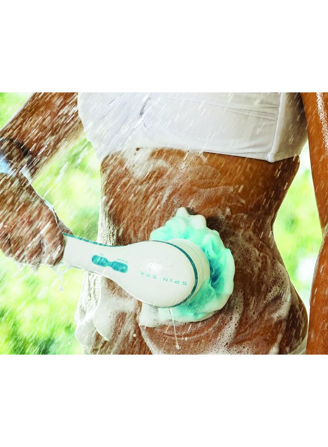 Spin Spa 5-In-1 Bathing Brush Kit White/Blue  - Image 4