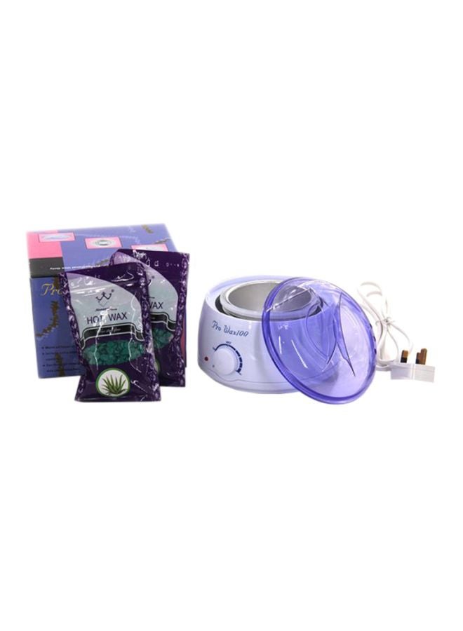 Pro-Wax100 Pack Of 3 Wax Machine With Hot Wax Bags White/Purple - Image 1