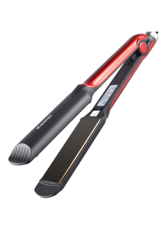 Kemei - KM-531 Adjustable Flat Iron Hair Straightener Black/Red 417grams - Image 1