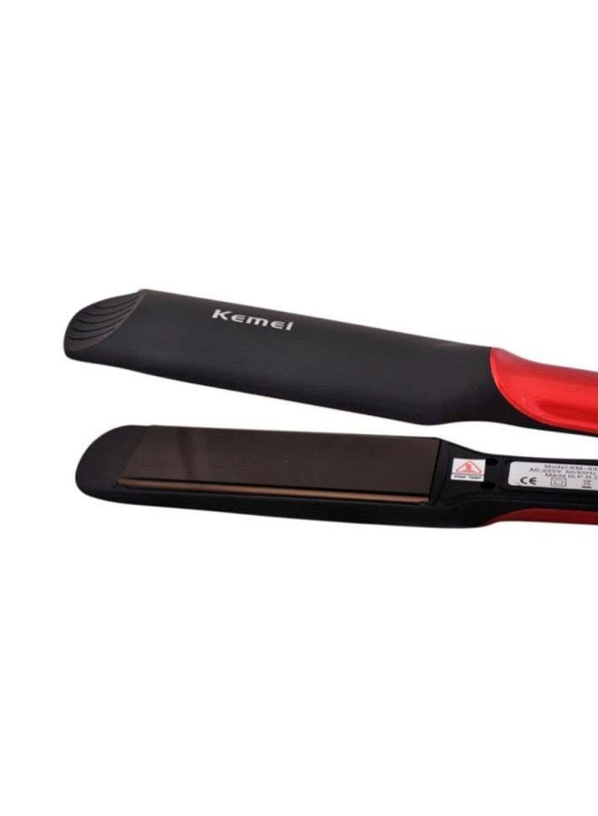 Kemei - KM-531 Adjustable Flat Iron Hair Straightener Black/Red 417grams - Image 1