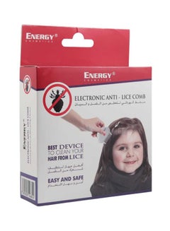 ENERGY COSMETICS Anti-Lice Electronic Comb White/Black 12.1x3.6x12.1cm  - Image 3