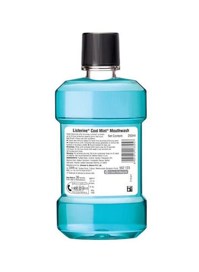 Listerine - Cool Mint Mouthwash 250ml - Image 1