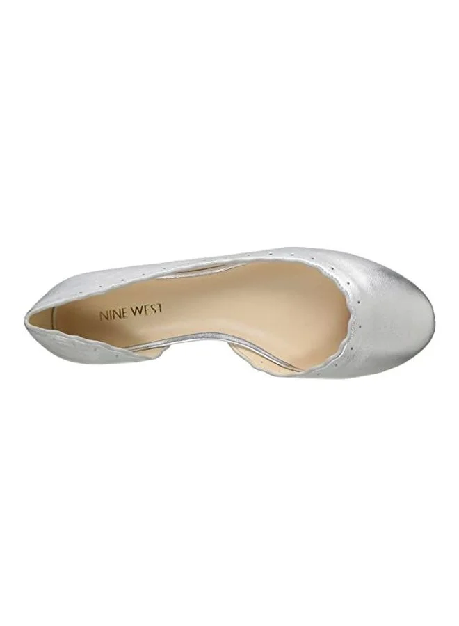 NINE WEST Mai Flat Ballerina Silver