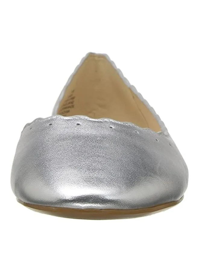 NINE WEST Mai Flat Ballerina Silver