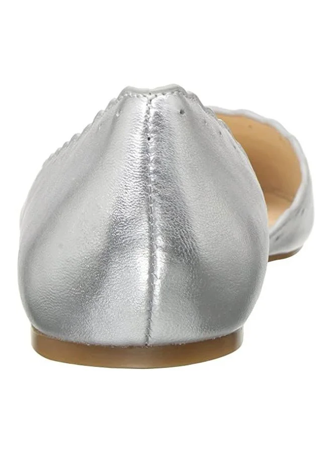 NINE WEST Mai Flat Ballerina Silver