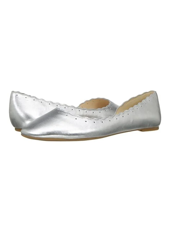 NINE WEST Mai Flat Ballerina Silver