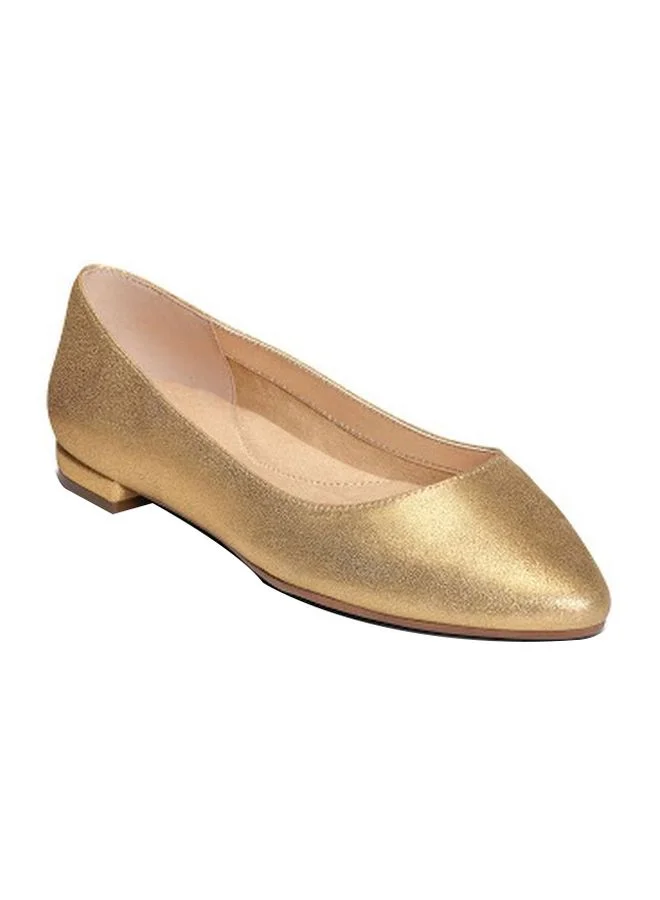 AEROSOLES Hey Girl Ballerinas Gold