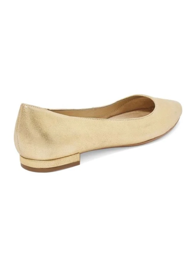 AEROSOLES Hey Girl Ballerinas Gold