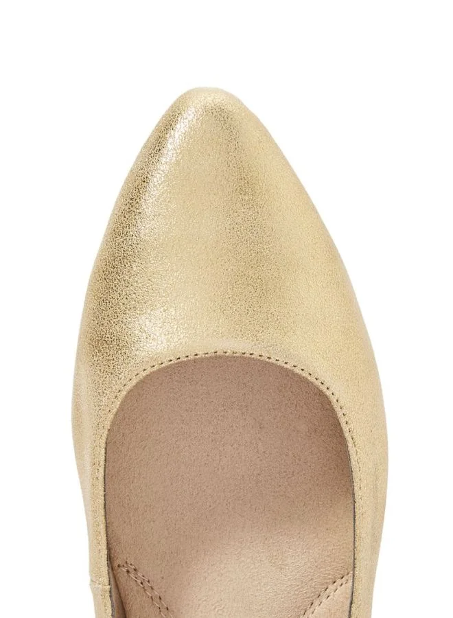 AEROSOLES Hey Girl Ballerinas Gold