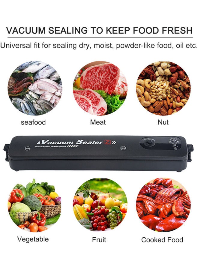 One-Touch Automatic Vacuum Sealing Machine With Sealing Bags Food Saver Black 37.30*7.00*8.50cm  - Image 2