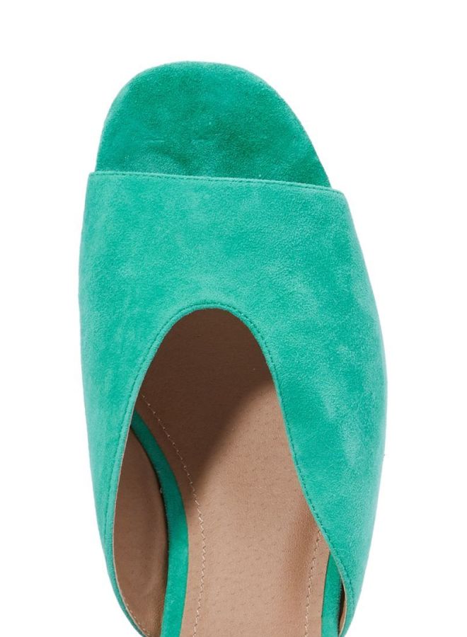 STEVE MADDEN Pratt Block Heel Mule Green - Image 2
