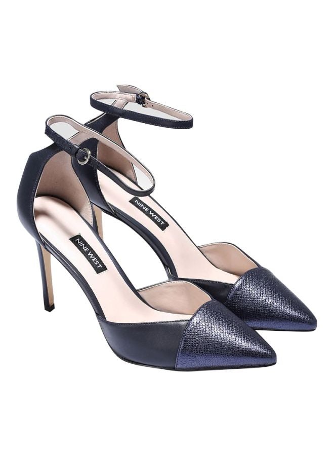 NINE WEST Trombly High Heel Sandals Navy/Black  - Image 1