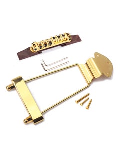 Adjustable Wooden Bridge Tailpiece Set For 6 Strings Archtop Jazz Guitar
