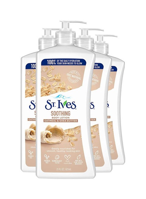 Pack Of 4 Soothing Oatmeal And Shea Butter Body Lotion 2484ml