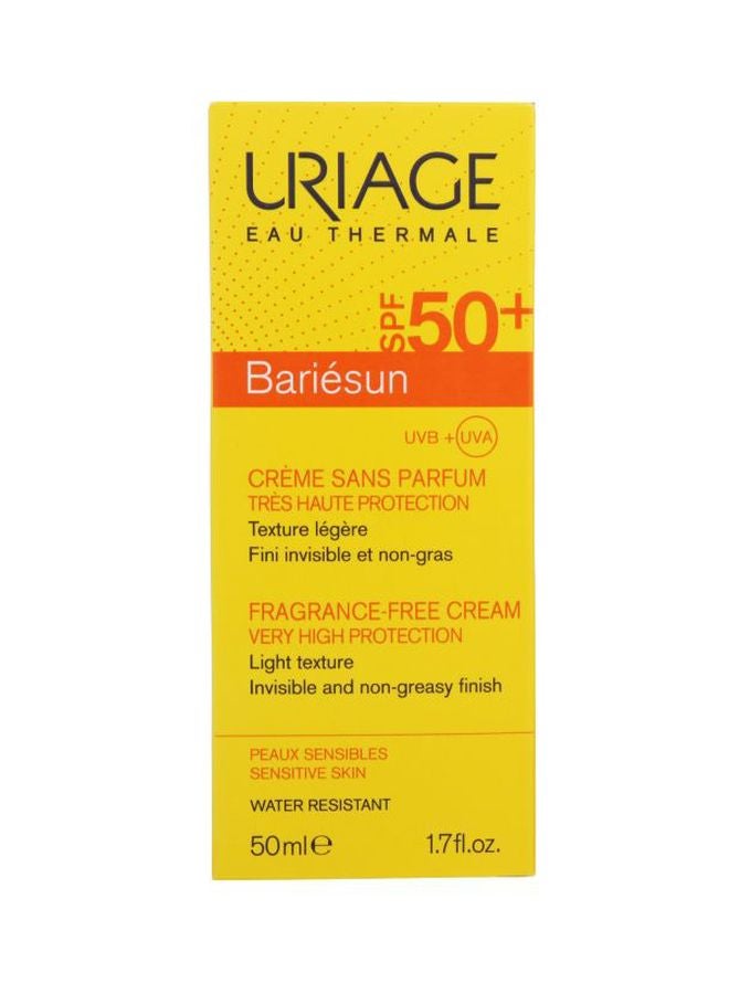 كريم باريسن الخالي من العطور بعامل وقاية من الشمس SPF 50+ 50ملليلتر