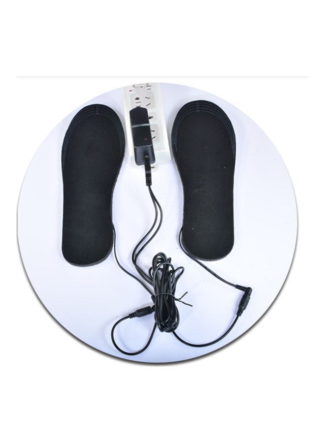 زوج نعل موسد لتدفئة القدم قابل للغسل وبمنفذ USB للشحن 20*10*20سم - Image 4