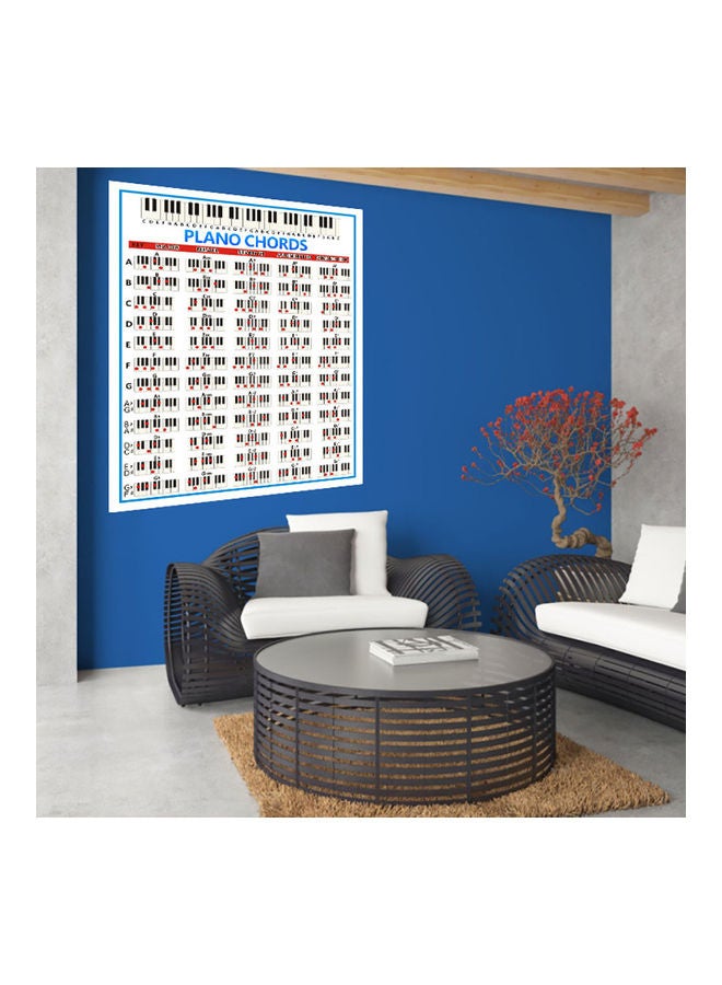 Generic - Piano Keys Fingering Chords Chart Beginner Student Practice Music Graphic Poster 20*10*20cm - Image 1